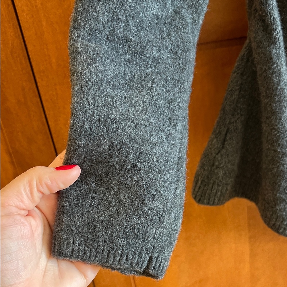 Charcoal Crewneck Women’s Sweater - Picture 5 of 7